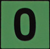 PHOTOLUMINESCENT DOOR NUMBER 0 BUILDING SIGN PHOTOLUMINESCENT DOOR NUMBER 0 BUILDING SIGN