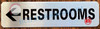 Restroom Left Arrow HPD SIGN Restroom Left Arrow HPD SIGN