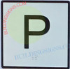 Elevator Floor Number P- Elevator JAMB Plate Floor P Elevator Floor Number P- Elevator JAMB Plate Floor P
