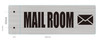 Mail Room DOB SIGN -Two-Sided/Double Sided Projecting, Corridor and Hallway DOB SIGN