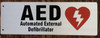 AED -Two-Sided/Double Sided Projecting, Corridor and Hallway Dob Sign