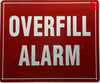 Overfill alarm DOB SIGN Overfill alarm DOB SIGN