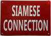 SIAMESE CONNECTION SIGN SIAMESE CONNECTION SIGN