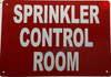 SPRINKLER CONTROL ROOM Compliance Sign