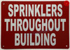 Sprinkler Throughout Building SAFETY SIGN