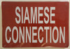 SIAMESE CONNECTION  Building Sign