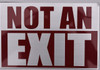 NOT an EXITBuilding Sign