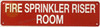 FIRE SPRINKLER RISER ROOM SIGN, Fire Safety SIGNAGE