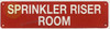 SPRINKLER RISER ROOM SIGN, Fire Safety SIGNAGE SPRINKLER RISER ROOM SIGN, Fire Safety SIGNAGE