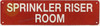 SPRINKLER RISER ROOM SIGN, Fire Safety HPD SIGN SPRINKLER RISER ROOM SIGN, Fire Safety HPD SIGN