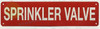 SPRINKLER VALVE SIGN, Fire Safety SAFETY SIGN SPRINKLER VALVE SIGN, Fire Safety SAFETY SIGN