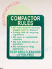 COMPACTOR RULES DOB SIGN COMPACTOR RULES DOB SIGN