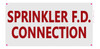 Sprinkler F.D Connection DOB SIGN
