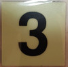 PHOTOLUMINESCENT DOOR NUMBER 3 HEAVY DUTY / GLOW IN THE DARK "DOOR NUMBER THREE" HEAVY DUTY Compliance Sign