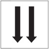 PHOTOLUMINESCENT 2 DOWN ARROWS SIGN HEAVY DUTY / GLOW IN THE DARK "TWO DOWNWARD ARROWS" SIGN HEAVY DUTY PHOTOLUMINESCENT 2 DOWN ARROWS SIGN HEAVY DUTY / GLOW IN THE DARK "TWO DOWNWARD ARROWS" SIGN HEAVY DUTY