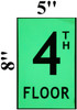 FLOOR NUMBER Sign4TH FLOOR SignPHOTOLUMINESCENT GLOW IN THE DARK SAFETY SIGN FLOOR NUMBER Sign4TH FLOOR SignPHOTOLUMINESCENT GLOW IN THE DARK SAFETY SIGN