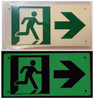 PHOTOLUMINESCENT EXIT SIGNAGE HEAVY DUTY / GLOW IN THE DARK "EXIT" SIGNAGE HEAVY DUTY PHOTOLUMINESCENT EXIT SIGNAGE HEAVY DUTY / GLOW IN THE DARK "EXIT" SIGNAGE HEAVY DUTY