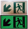 PHOTOLUMINESCENT EXIT SIGNAGE HEAVY DUTY / GLOW IN THE DARK "EXIT" SIGNAGE HEAVY DUTY PHOTOLUMINESCENT EXIT SIGNAGE HEAVY DUTY / GLOW IN THE DARK "EXIT" SIGNAGE HEAVY DUTY