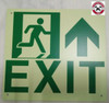 PHOTOLUMINESCENT EXIT HPD SIGN HEAVY DUTY / GLOW IN THE DARK "EXIT" HPD SIGN HEAVY DUTY PHOTOLUMINESCENT EXIT HPD SIGN HEAVY DUTY / GLOW IN THE DARK "EXIT" HPD SIGN HEAVY DUTY