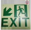 PHOTOLUMINESCENT EXIT HPD SIGN HEAVY DUTY / GLOW IN THE DARK "EXIT" HPD SIGN HEAVY DUTY PHOTOLUMINESCENT EXIT HPD SIGN HEAVY DUTY / GLOW IN THE DARK "EXIT" HPD SIGN HEAVY DUTY
