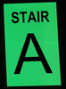 PHOTOLUMINESCENT STAIR A HEAVY DUTY / GLOW IN THE DARK "STAIR A" HEAVY DUTY Compliance Sign