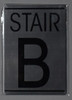 FLOOR NUMBER SignSTAIR B SignBRUSHED ALUMINUM FLOOR NUMBER SignSTAIR B SignBRUSHED ALUMINUM