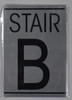 FLOOR NUMBER SignSTAIR B SignBRUSHED ALUMINUM FLOOR NUMBER SignSTAIR B SignBRUSHED ALUMINUM