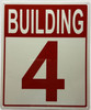 Building Number 4: Building - 4 Compliance Sign