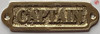 BRASS CAPTAIN SIGN-BRASS CAPTAIN DOOR DOB SIGN