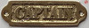BRASS CAPTAIN SIGN-BRASS CAPTAIN DOOR SAFETY SIGN