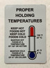 3 Set - Restaurant Fridge Proper Holding Temperature Safety Compliance Sign 3 Set - Restaurant Fridge Proper Holding Temperature Safety Compliance Sign
