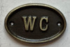Cast Aluminum W.C SIGNAGE