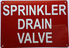 SPRINKLER DRAIN VALVE SIGN