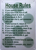 HOUSE RULES SIGN HOUSE RULES SIGN