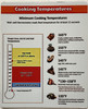 2set - COOKING TEMPERATURES MAGNET/SIGN/POSTER 2set - COOKING TEMPERATURES MAGNET/SIGN/POSTER