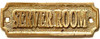 BRASS SERVER ROOM DOOR SIGN