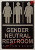 GENDER NEUTRAL RESTROOM Raised letters & Grade 2 Braille - Includes Red Adhesive pad for Easy Installation Compliance Sign GENDER NEUTRAL RESTROOM Raised letters & Grade 2 Braille - Includes Red Adhesive pad for Easy Installation Compliance Sign