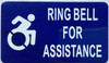 RING BELL FOR ASSISTANCE Compliance Sign