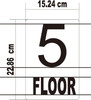 GLOW IN DARK FLOOR NUMBER SIGN-