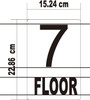GLOW IN DARK FLOOR NUMBER SIGN-