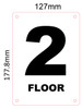 FLOOR NUMBER THREE DOB SIGN