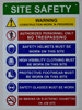 PPE SignSite Safety Rules BUILDING SIGN