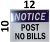 POST NO BILLS BUILDING SIGN