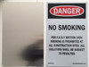 NYC NO Smoking ON JOB SITE SECTION 1404 Sign Sign NYC NO Smoking ON JOB SITE SECTION 1404 Sign Sign