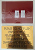 TOILET SIGN- GOLD ALUMINUM TOILET SIGN- GOLD ALUMINUM