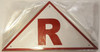 State Truss Construction R Triangular Safety Sign