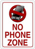 NO PHONE ZONE SIGNAGE