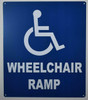 Wheelchair Accessible Ramp Sign-Tactile Signs Wheelchair Accessible Ramp Sign-Tactile Signs