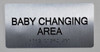 Baby Changing Area Sign-Tactile Signs Floor Number Tactile Touch Braille Sign-Tactile Signs