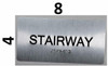 Stairway Sign-Tactile Signs  Silver-Tactile Touch Braille Sign-Tactile Signs Stairway Sign-Tactile Signs  Silver-Tactile Touch Braille Sign-Tactile Signs